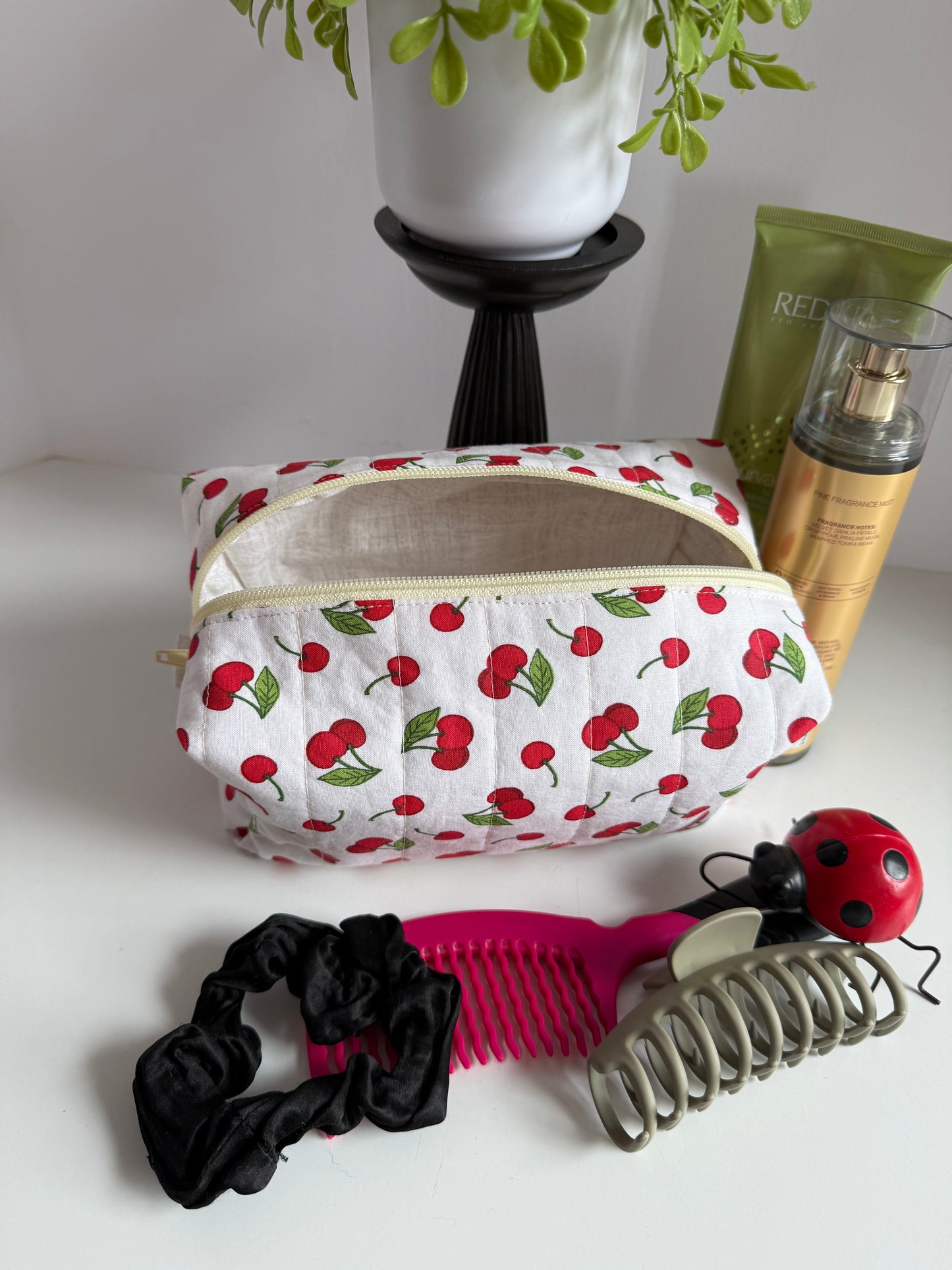 Carry-all Quilted Make-up Bag