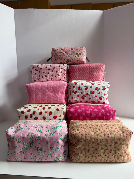 Carry-all Quilted Make-up Bag