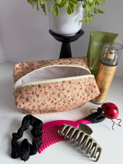 Carry-all Quilted Make-up Bag