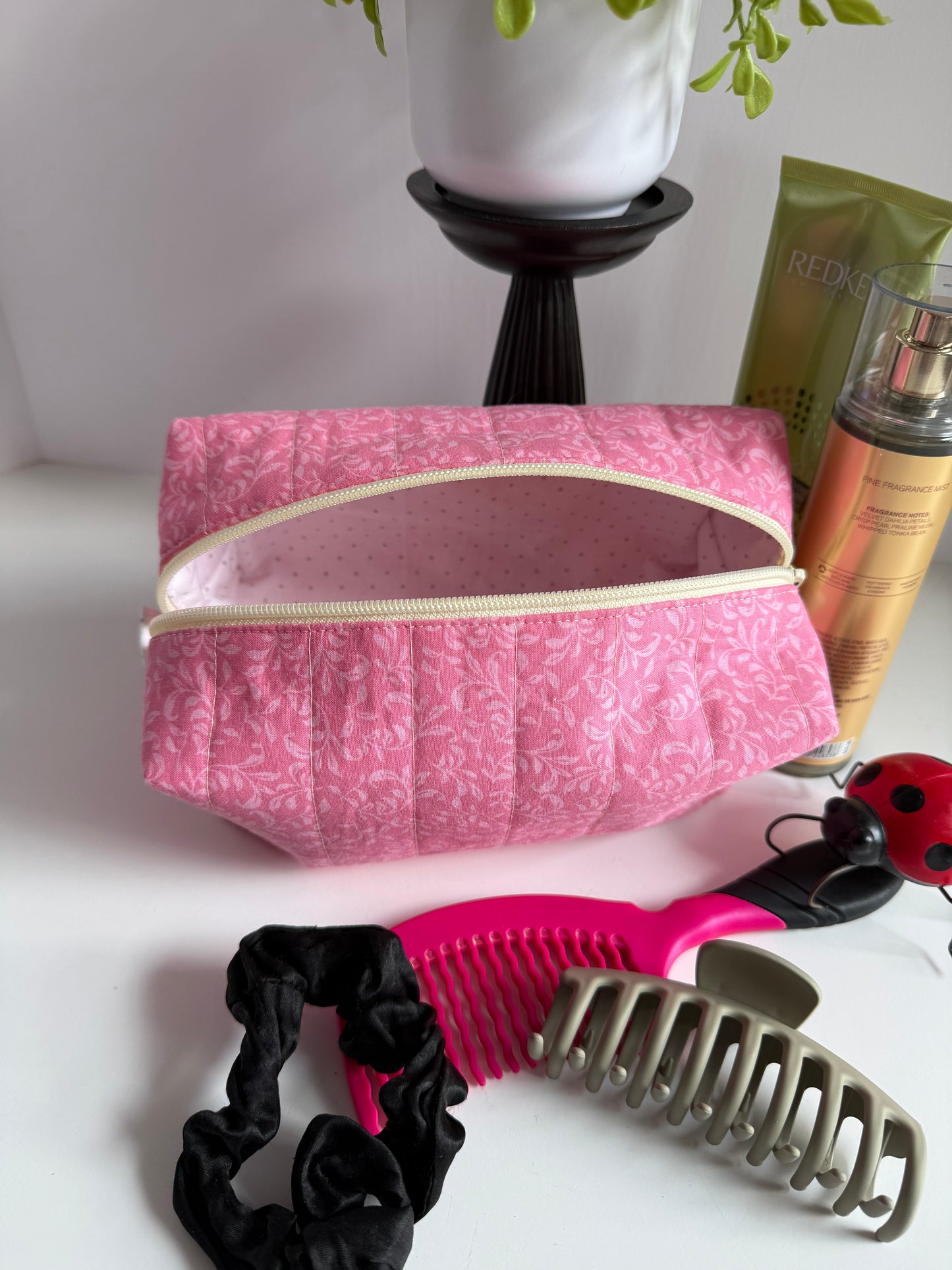 Carry-all Quilted Make-up Bag