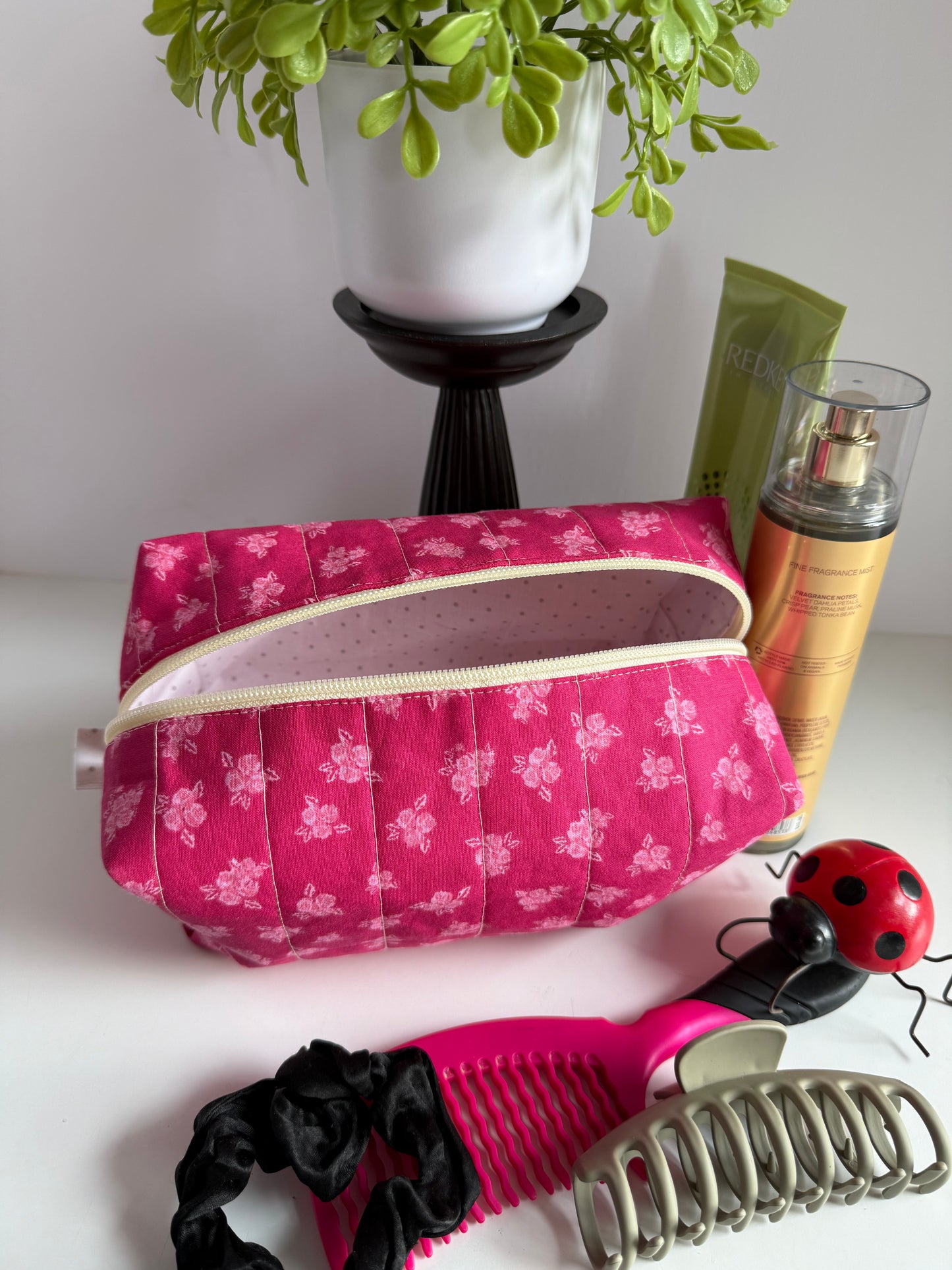 Carry-all Quilted Make-up Bag
