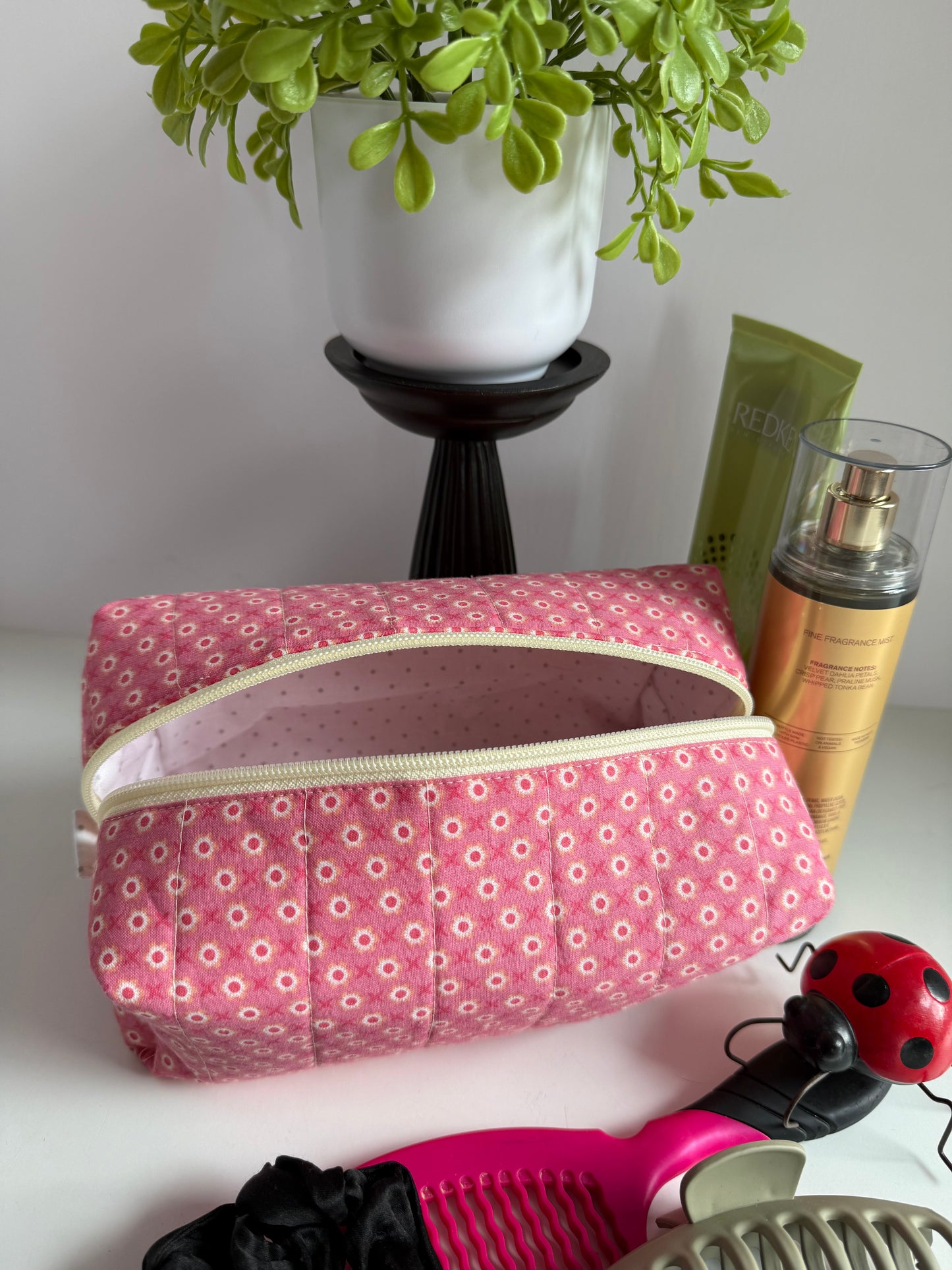 Carry-all Quilted Make-up Bag